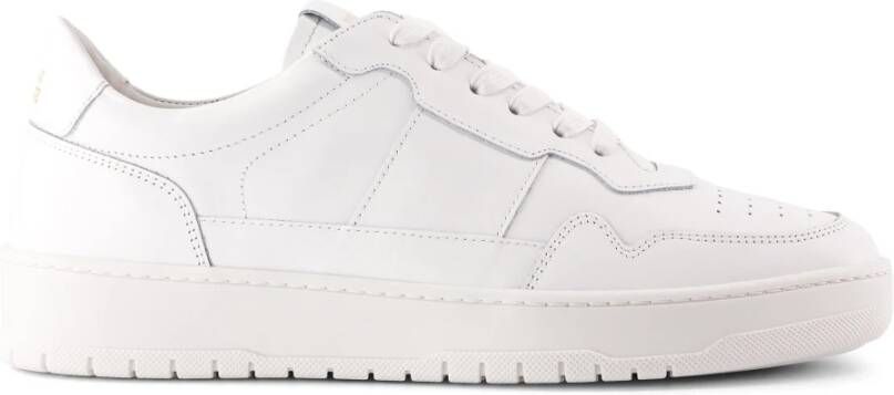 National Standard Handgemaakte Witte Monochrome Sneakers White Heren