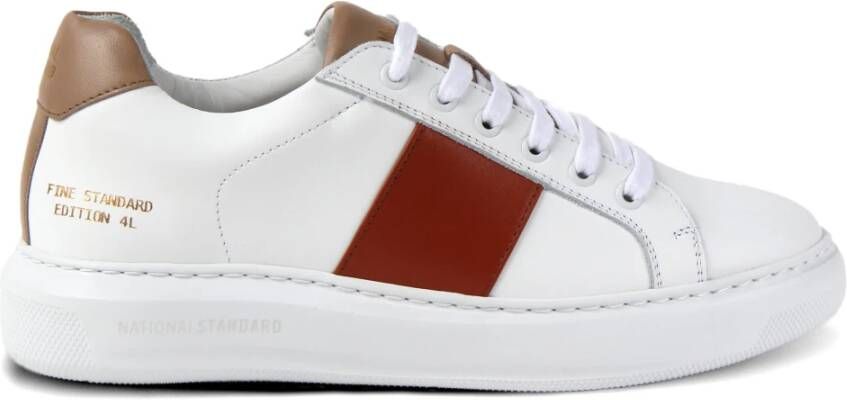 National Standard Handgemaakte Witte Roest Sneakers Multicolor Dames