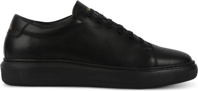 National Standard Handgemaakte Zwarte Monochrome Sneakers Black Dames