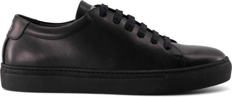 National Standard Handgemaakte Zwarte Monochrome Sneakers Black Heren