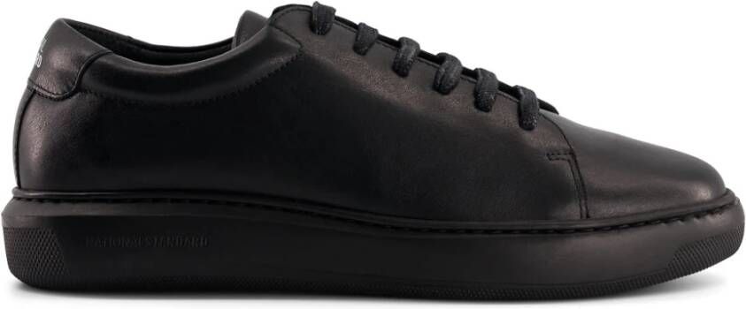 National Standard Handgemaakte Zwarte Monochrome Sneakers Black Heren