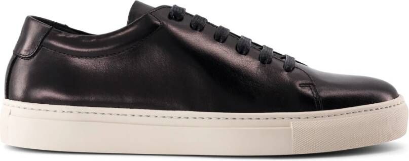 National Standard Handgemaakte Zwarte Patina Sneakers Black Heren