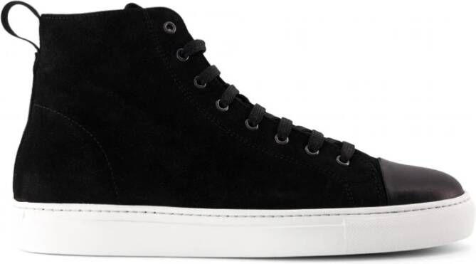 National Standard Handgemaakte Zwarte Suède Sneakers Black Heren