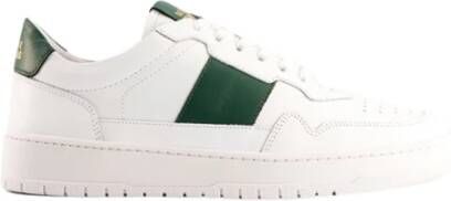 National Standard Handgemaakte Groene Band Sneakers White Heren