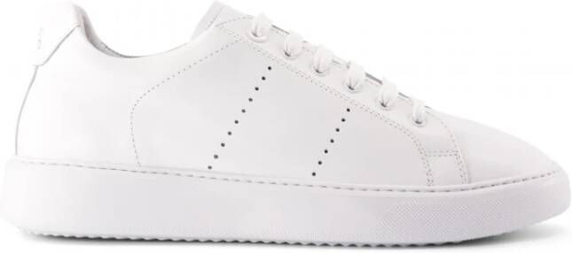 National Standard Handgemaakte Wit Monochroom Sneakers White Heren