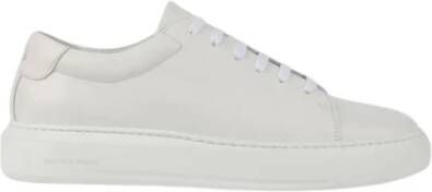 National Standard Handgemaakte Witte Monochrome Sneakers White Heren