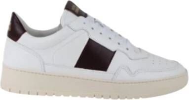 National Standard Handgemaakte Wine Band Sneakers Brown Heren