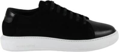 National Standard Handgemaakte Zwarte Suède Sneakers Black Heren