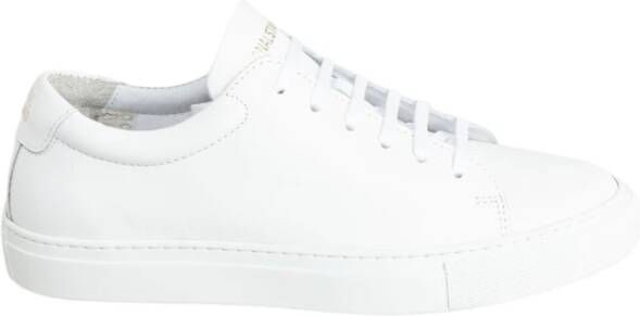 National Standard Handgemaakte Witte Monochrome Sneakers White Heren