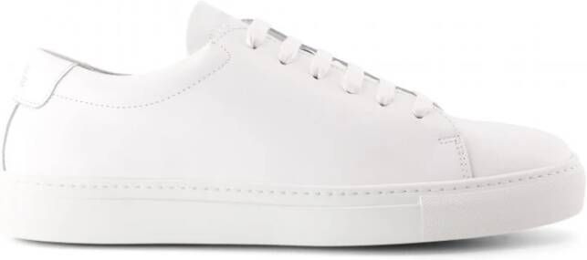 National Standard Handgemaakte Witte Monochrome Sneakers White Heren