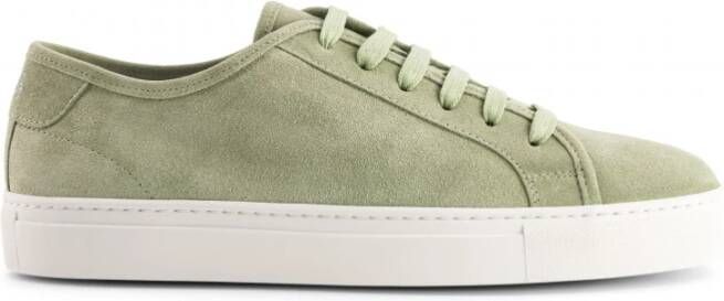 National Standard Handgemaakte Almond Suede Sneakers Green Heren