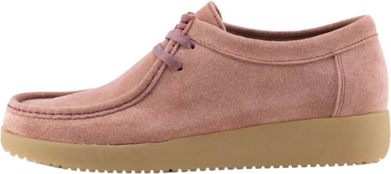 Nature Footwear Alba Lace-up Boots Pink Dames