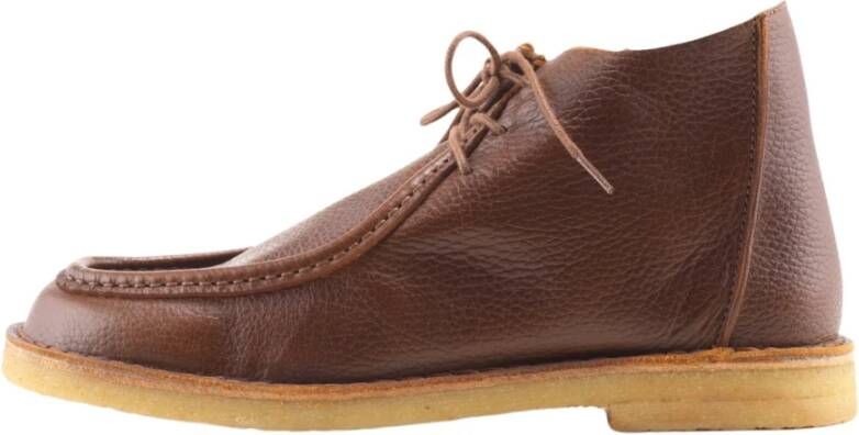 Nature Footwear Elias Leren Laars Brown Heren