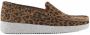 Nature Footwear Luipaardprint Loafer Suède Schoen Brown Dames - Thumbnail 7