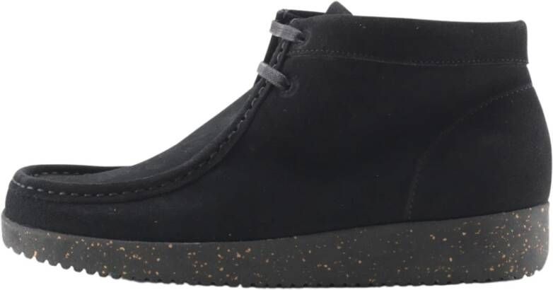 Nature Footwear Ellen Suède Laars Zwart Black Dames