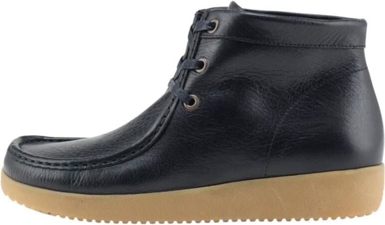 Nature Footwear Emma Laars Pull Up Leer Black Dames