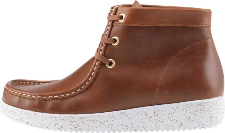 Nature Footwear Emma Leren Laars Tabak 1002-012-114 Brown Dames