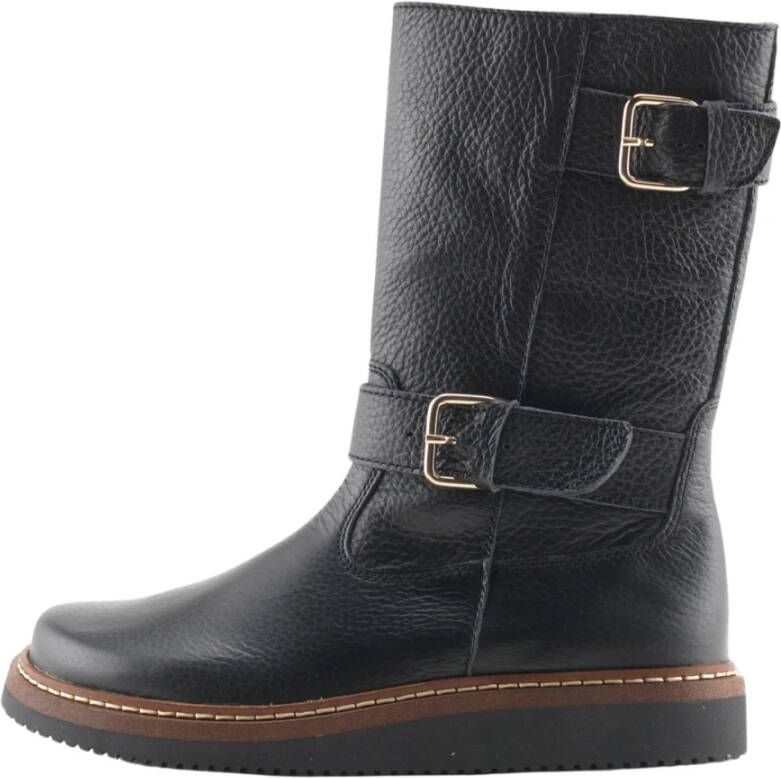 Nature Footwear Fenja Laars Leer Black Dames