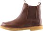 Nature Footwear Handgemaakte Leren Chelsea Laars Tobacco Brown Dames - Thumbnail 1