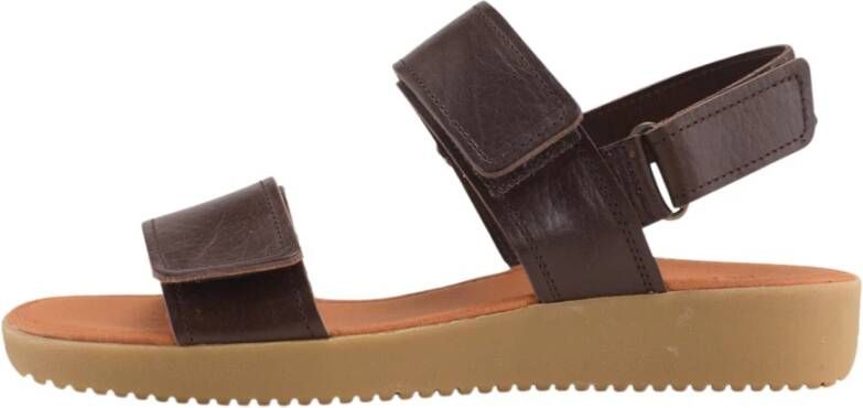 Nature Footwear Karen Sandal Pull Up Leather Brown Dames