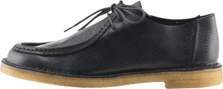 Nature Footwear Klassieke leren veterschoenen Black Heren