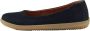 Nature Footwear Marie Ballerina Nubuck Navy Blue Dames - Thumbnail 1