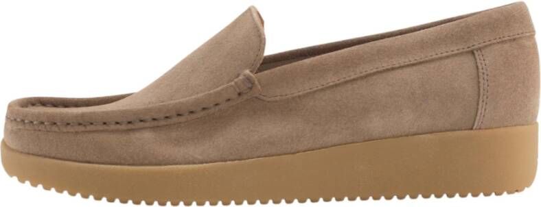 Nature Footwear Moonrock Suède Loafer Beige Dames