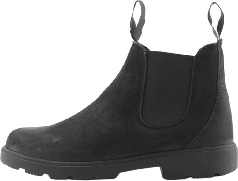 Nature Footwear Nubuck Winterlaars met wollen voering Black Dames