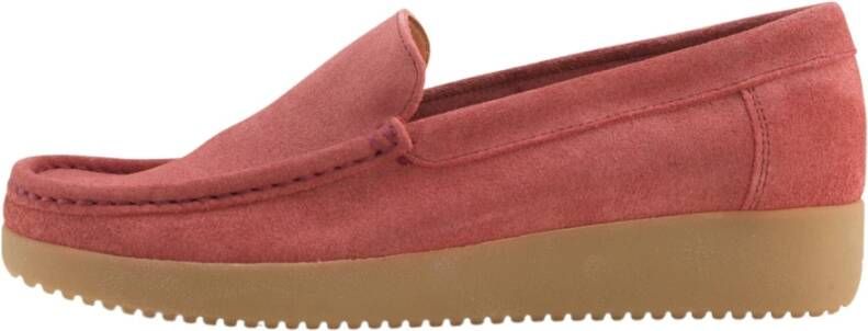 Nature Footwear Ruby Suède Loafer Red Dames