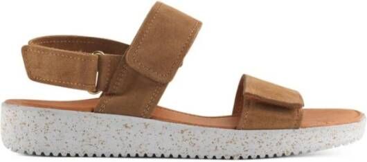 Nature Footwear Karen Suède Sandaal Toffee Beige Dames