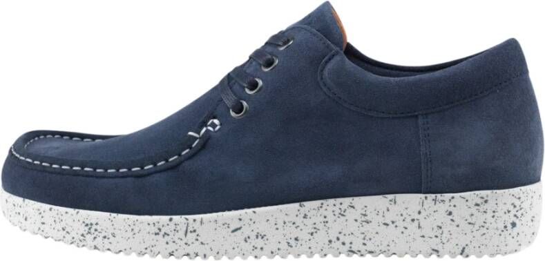 Nature Footwear Suede Schoenen Navy 2001-022-004 Blue Heren