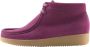 Nature Footwear Suède Veterschoen Dark Berry Purple Dames - Thumbnail 1