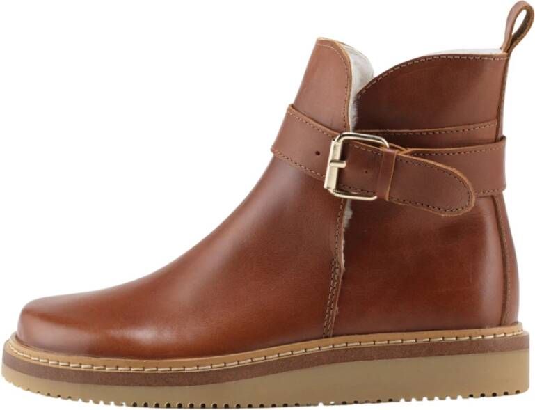 Nature Footwear Vigga Gevoerde Laars Leer Brown Dames