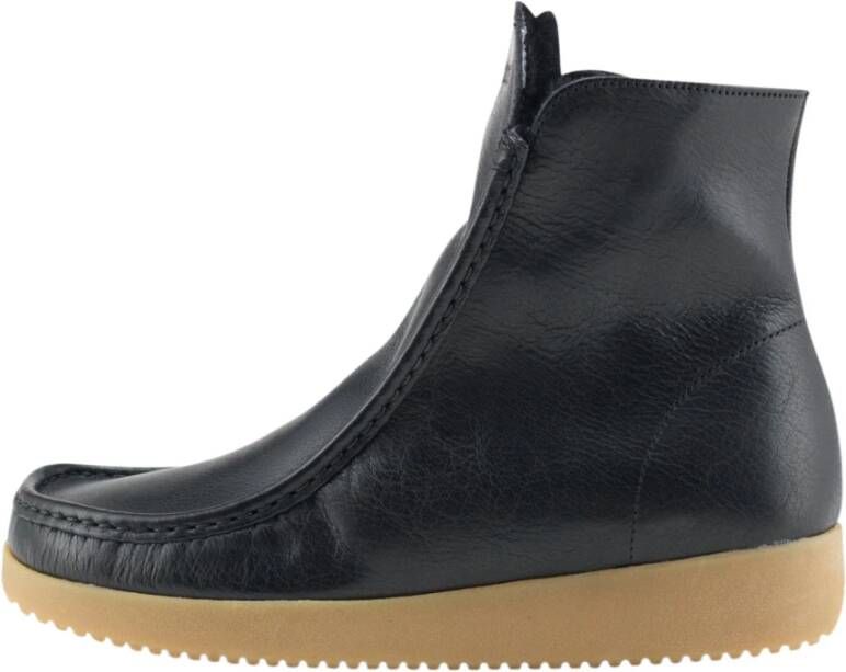 Nature Footwear Warmgevoerde Laars Leer Zwart Model Black Dames