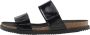 Nature Footwear Zwarte Leren Sandaal 1104-004-002 Black Dames - Thumbnail 1