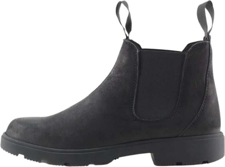 Nature Footwear Zwarte Nubuck Elastische Laars Black Dames