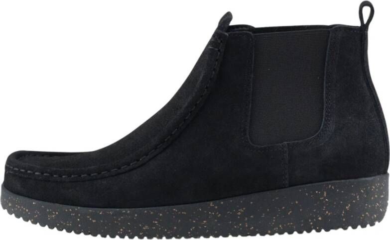 Nature Footwear Zwarte Suède Laars Black Dames