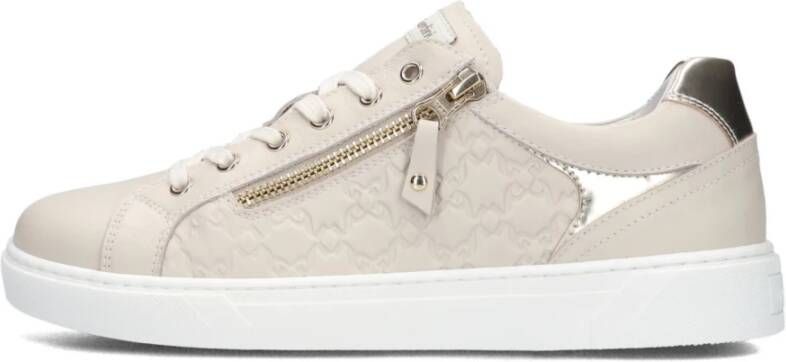 Nero Giardini 513001 Sneakers Leren Sneaker Dames Beige