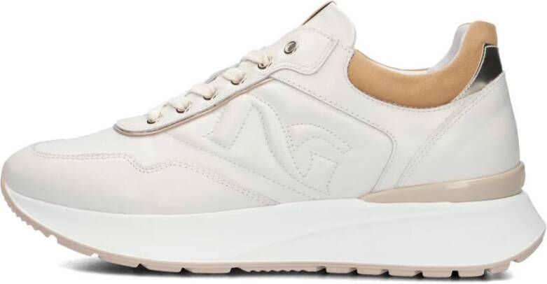 Nerogiardini Beige Stijlvolle Sneakers voor Vrouwen Beige Dames