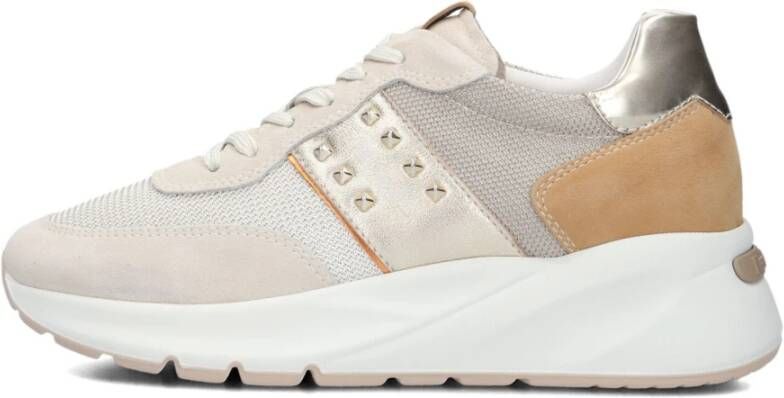 Nerogiardini Beige Stijlvolle Sneakers voor Vrouwen Beige Dames