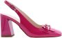 Nerogiardini Fuchsia Patent Slingback Sandalen Pink Dames - Thumbnail 12