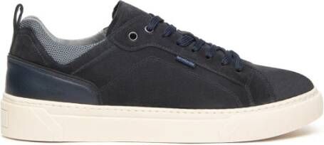 Nerogiardini Blauwe Suède en Stoffen Sneakers Blue Dames