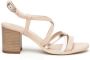 Nerogiardini Hoge Hak Statement Sandalen Beige Dames - Thumbnail 1