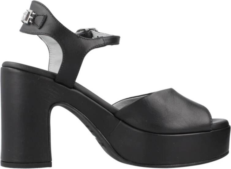 Nerogiardini Elegant High Heel Sandals Black Dames