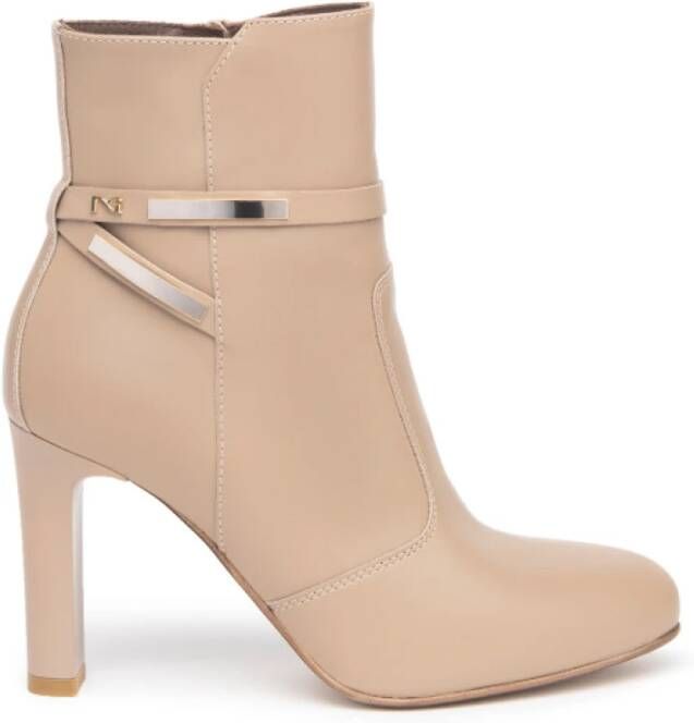 Nerogiardini Elegant Torba Enkellaars Beige Dames