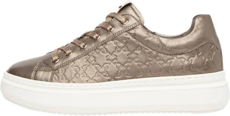 Nerogiardini Elegante Damen-Sneaker met Plateauzool Brown Dames