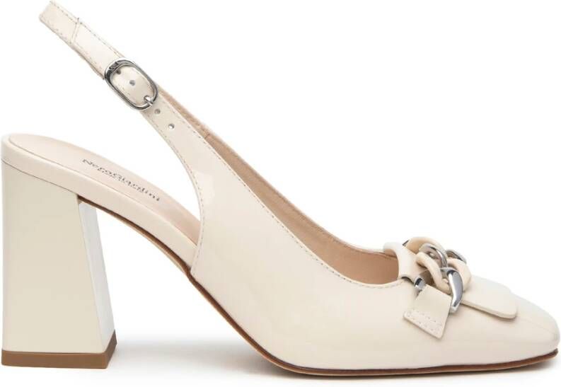 Nerogiardini Elegante Ivoorhak Slingbacks Ivory Beige Dames