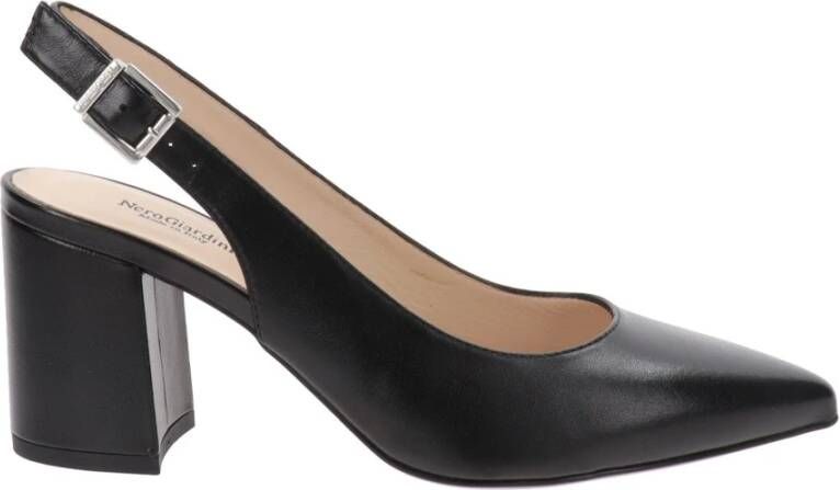 Nerogiardini Zwarte Slingback Décolleté Schoenen Black Dames