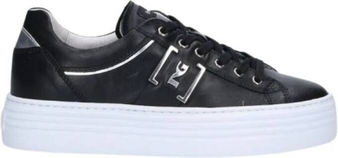 Nerogiardini Gelamineerde Technische Profiel Sneakers Black Dames