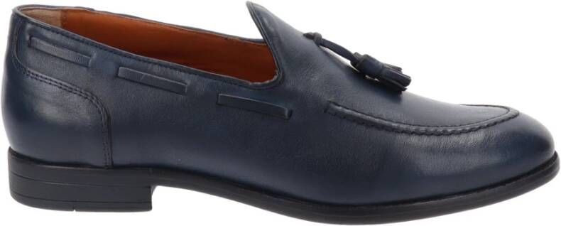 Nerogiardini Heren leren loafers Blue Heren